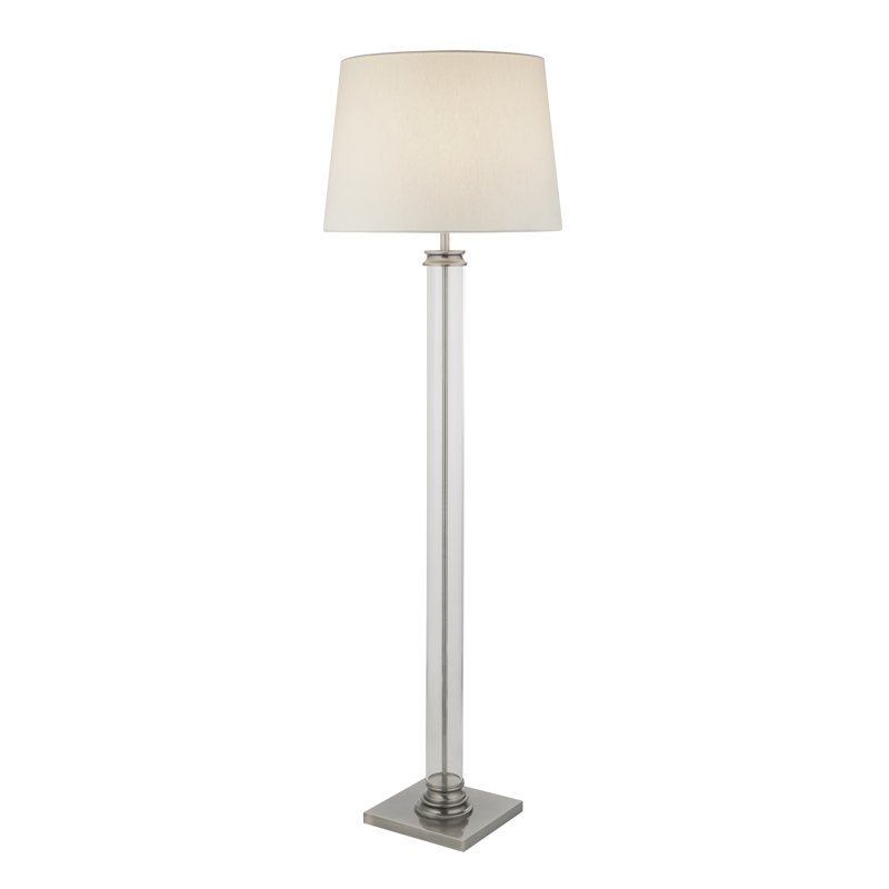 Nagy 156cm Traditional Floor Lamp, Silver