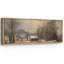 «Rustic Countryside Countryside Snow Winter Homestead Serenity», reproduction d'art sur toile-98042158-111176136