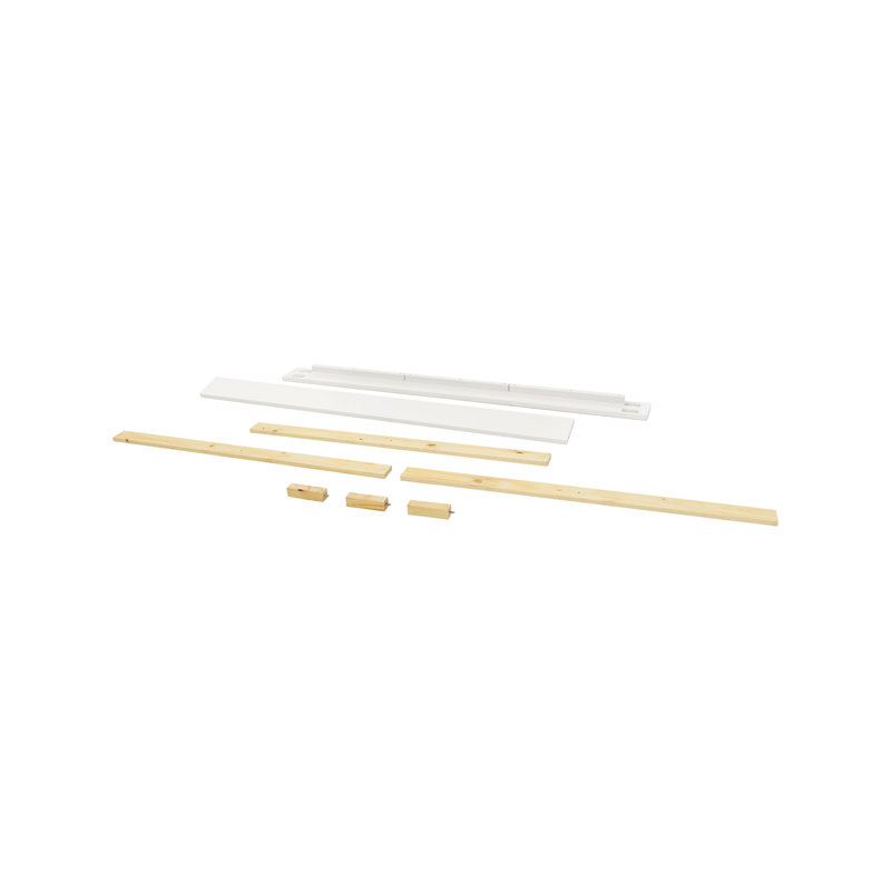 Warm White Pinewood Full Size Bed Conversion Kit