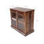 Armoire avec porte en verre antique