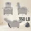 Fauteuil d'appoint rembourré gris clair Classic Classic