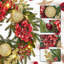 Couronne rouge et or 24 pouces - 20 DEL, 8 modes, résistante à la décoloration pour porte ou mur