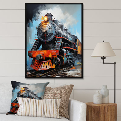 Train fluide sur toile