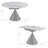 Buckingham Modern Extendable Round Dining Table With White Sintered Stone Table Top - Seats Up To 4