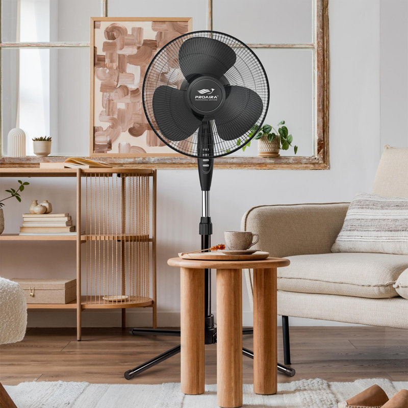 Ventilateur sur pied 16 po Proaira, Blanc