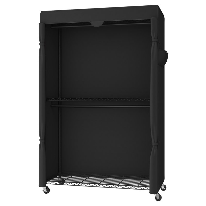 43.3-inch Wide Clothing Rack On Wheels