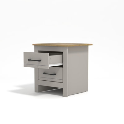 Limestone Manufactured Wood Bedside Table