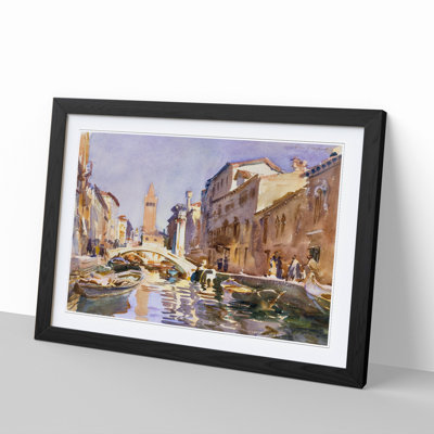 Venetian Canal by John Singer Sargent - Picture Frame Painting