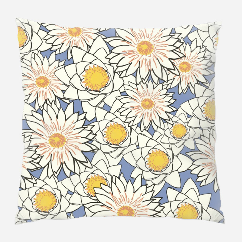 Coussin décoratif fleur, Intérieur