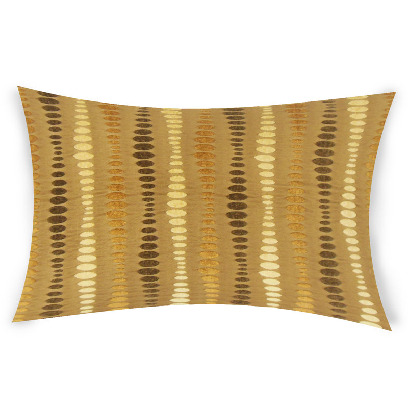 Geometric Feather Throw Pillow, 14" x 36"