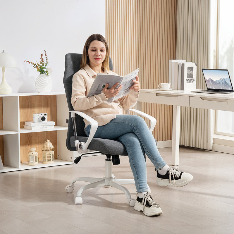 Polyester Office Chair, Grey