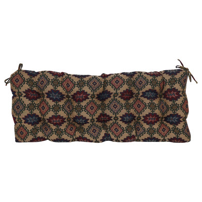 Tufted Tapestry Bench Cushion