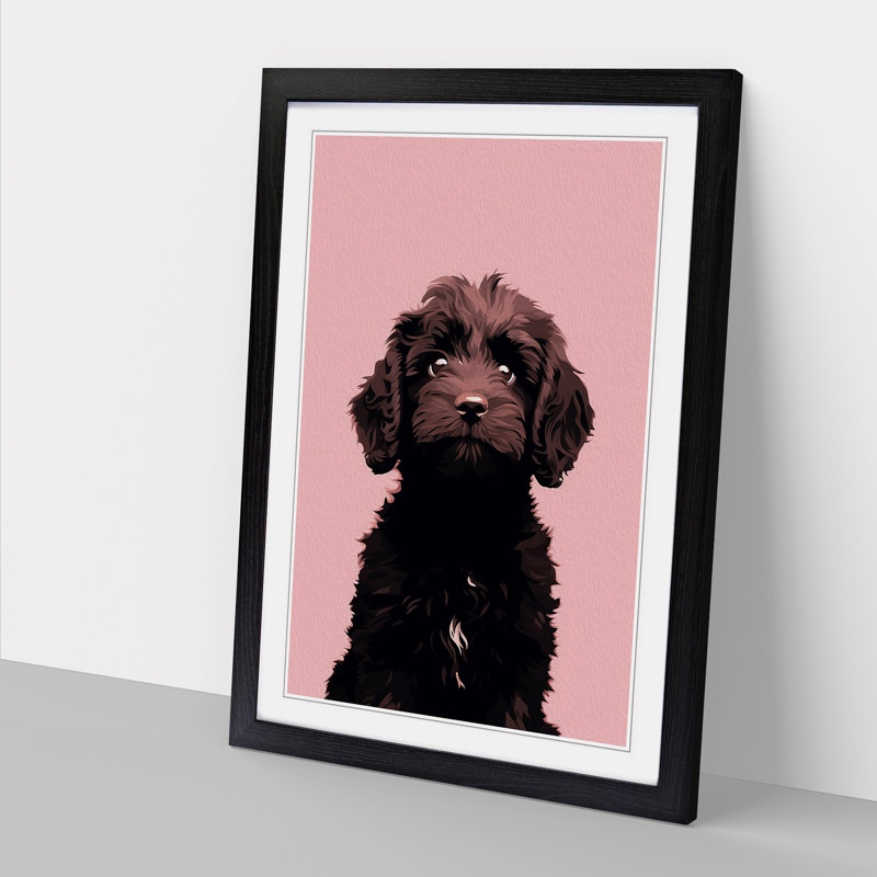 Single Picture Frame Print on Wood, Black Framed, 46cm H x 34cm W