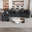 Canapé-lit modulaire en forme de L de 126 po avec canapé-lit et dispositif de charge pour porte-gobelets