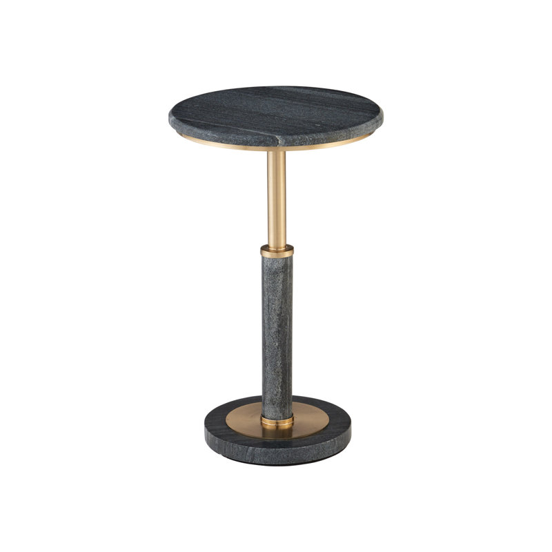 Table d'appoint en marbre noir Miles