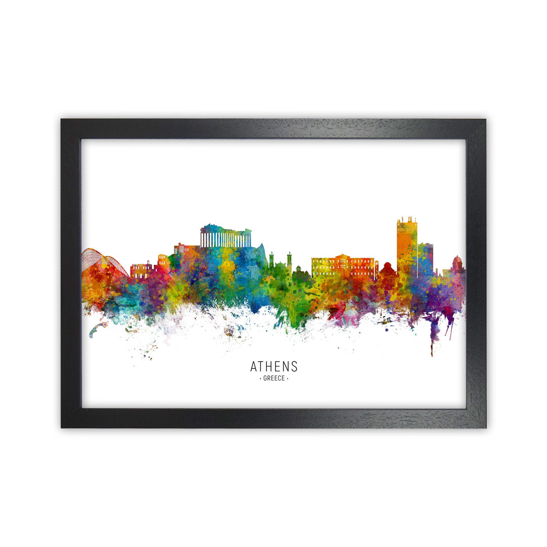 Athens Greece Skyline by Michael Tompsett - Print
