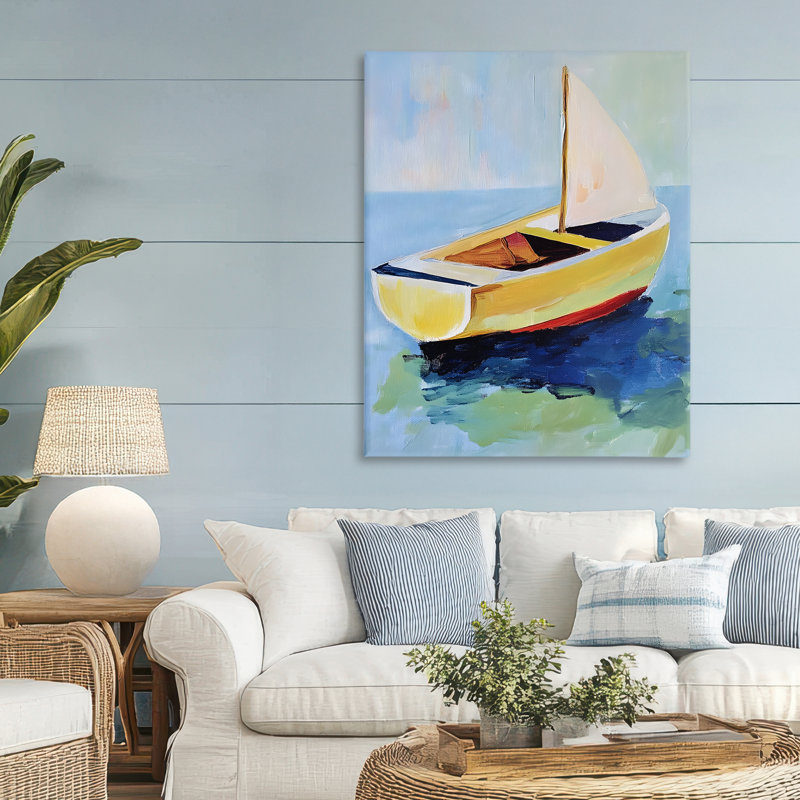 Toile avec vue sur le quai, conception par Walker Noble, H 48 po x l 36 po