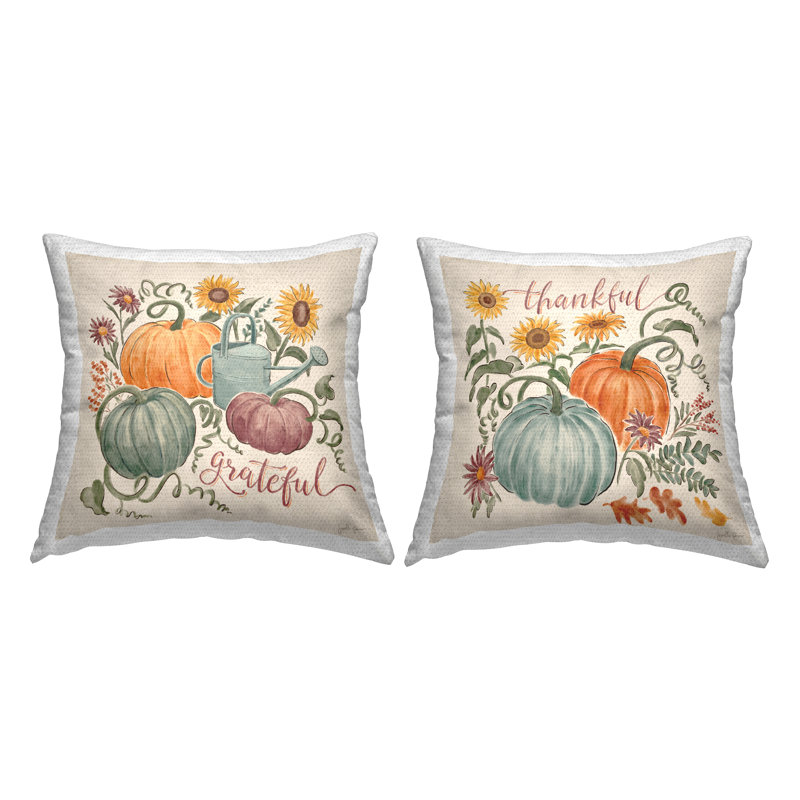 Floral Outdoor Throw Pillow