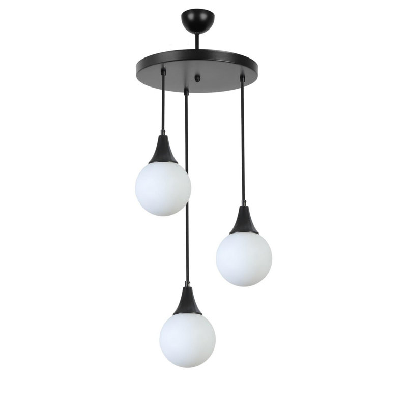 Chandle Chandelier, White/Black