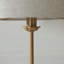 Landover Table light finished in Vintage Brass and Natural
