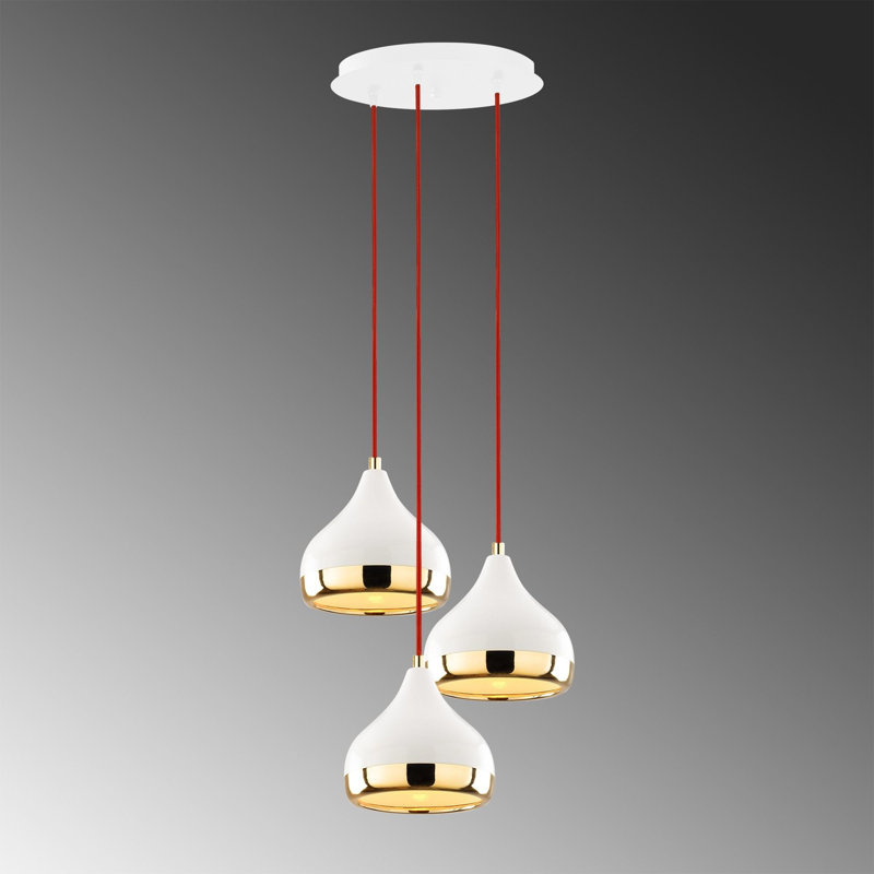 Chandelier, Or / rouge / blanc, Or / blanc / rouge