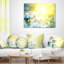 Belles fleurs blanches au lever du soleil - coussin à imprimé floral-30722406-30722410