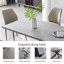 Mid-Century Extendable Kitchen Table for Dining Room with 6 Modern Chairs-85897311-91448725