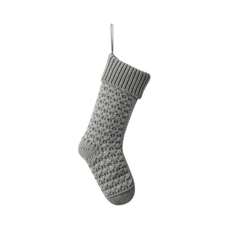Chaussette de Noël chaussettes de Noël, Gris