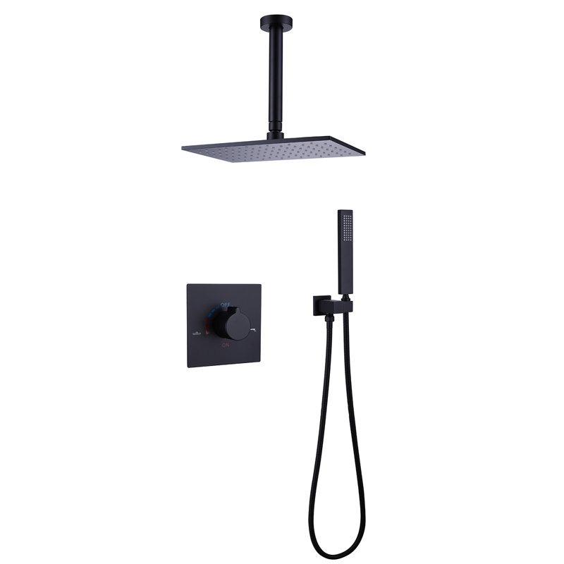 All-In-One Kit with Rough in-Valve, Matte Black
