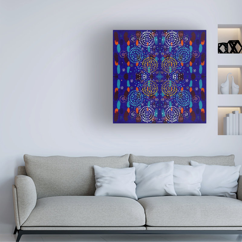 Œuvre d'art sur toile, Hooshang Khorasani, H 14 po x l 14 po