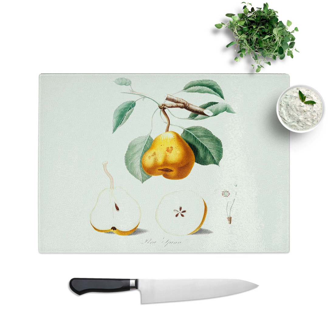 Tempered Glass Pear Tree by Giorgio Gallesio Chopping Board