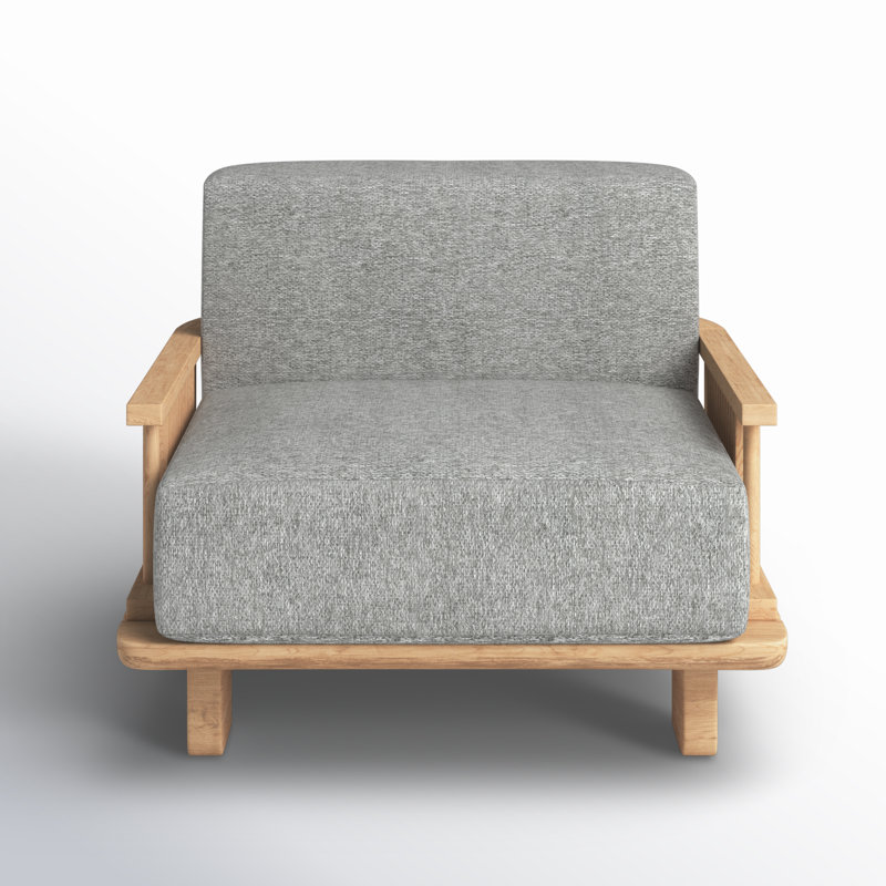 Hudson Outdoor Accent Chair Natural/Gray