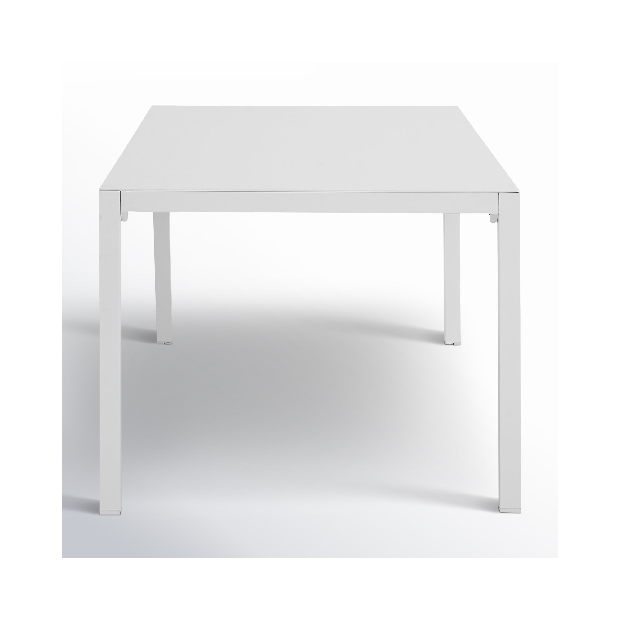 Armando Aluminum Outdoor Dining Table, White