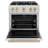 ZLINE Autograph Edition 30 in. 4.2 cu. ft. Classic Gas Range with 4 Burner Cooktop and Convection Gas Oven in Satin Stainless Steel and Accents-105283533