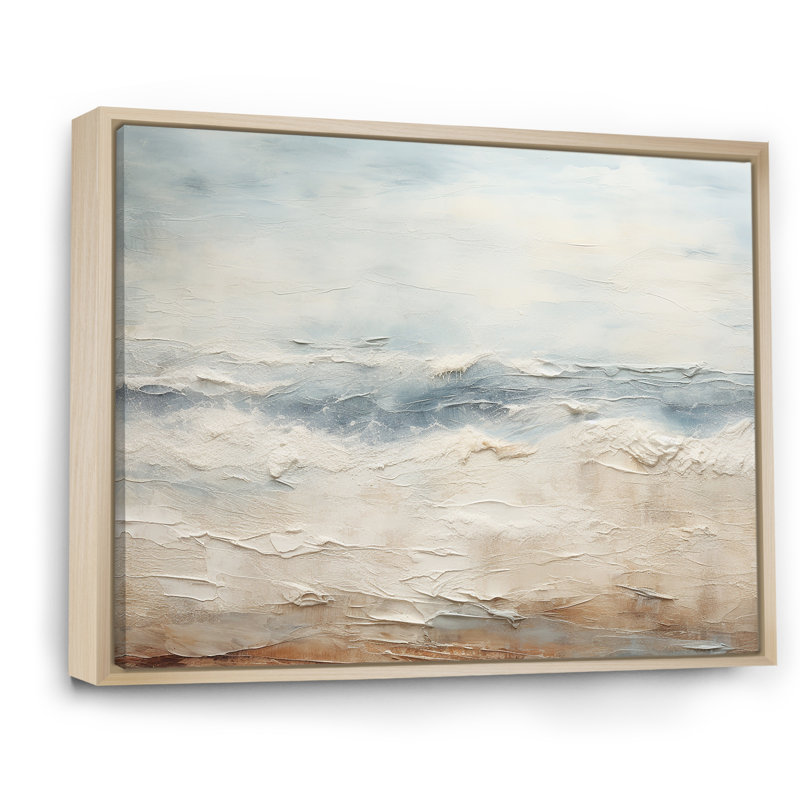 «Rasch - Coastal Ocean», reproduction d'art sur toile encadrée, H 34 po x l 44 po x P 1,5 po, Cadre naturel flottant