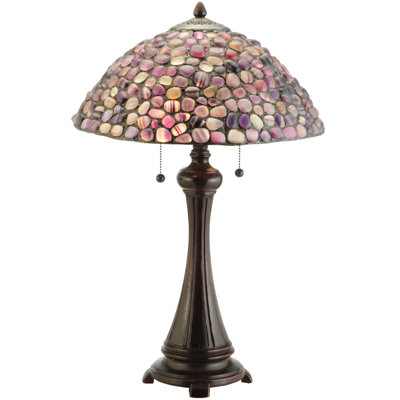 25"H Agata Purple Table Lamp
