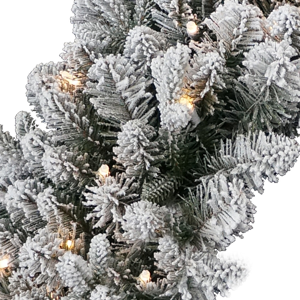 The Holiday Aisle® 24in. Iceland Fir Wreath with Battery Operated LED Lights
