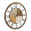 Horloge murale décorative en bois brun