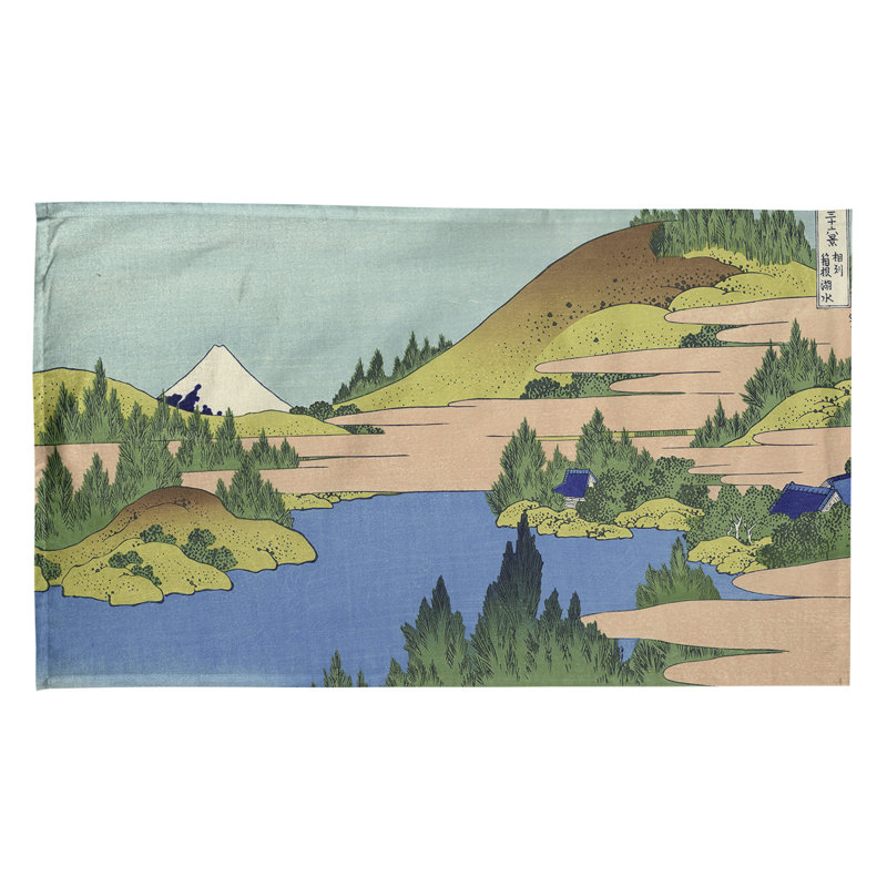 Hague Tea Towel Kitchen Towel, Poly Twill, Blue/Green