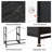 Chaseburg 8-Drawer Dresser with Open Media Shelf, 45.9'' Tall Dresser with Wooden Top, Black Dresser with Sturdy Frame, Chest of Drawers for Bedroom, Closet, Hallway-1768525080