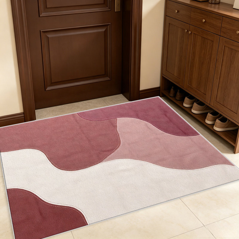 Boho Abstract Blush carpet-easy to clean, machine-washable, soft and comfortable; suitable for door mats, kitchens, living rooms, bedrooms, corridors, and laundry areas. Easy to clean, durable carpet for home decoration.