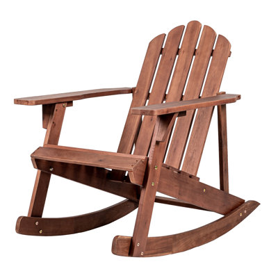 Avemaria Solid Wood Rocking Adirondack Chair