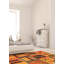 Tapis de zone en laine anatolian 4 pi x 6 pi 2 po one-of-kind-noué la main