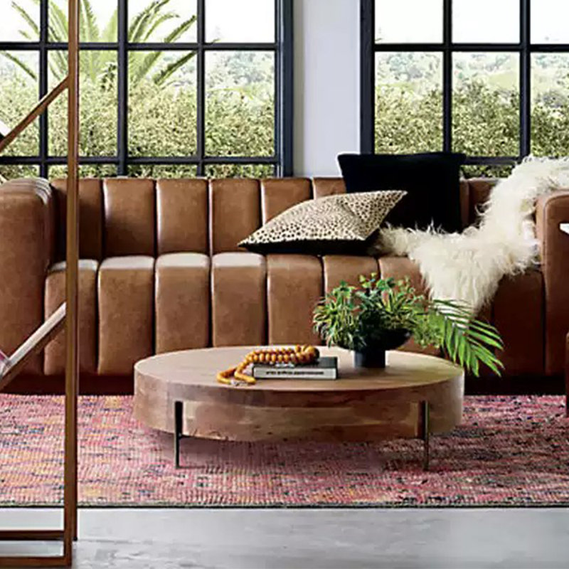 Solid wood coffee table - eco-friendly, sturdy, 13.77" H x 31.49" L x 31.49" W