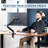 Single Monitor Height Adjustable Counterbalance Pneumatic Arm Desk Mount Stand, Classic, Universal VESA Fits Screens Up To 32 Inches