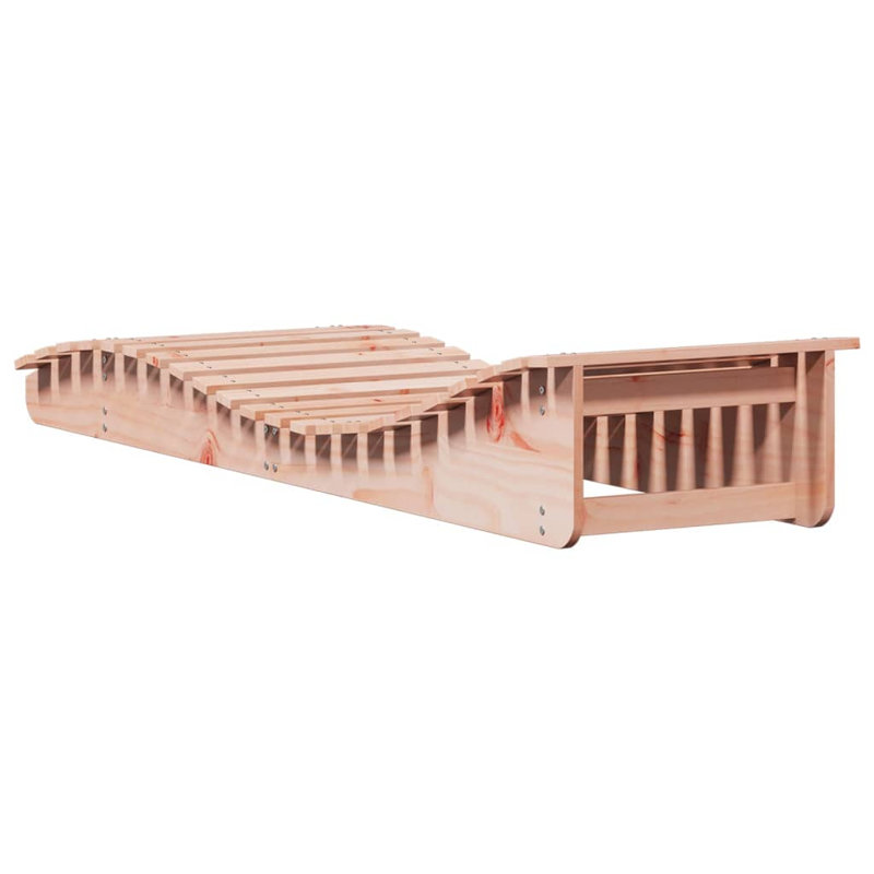Sun Lounger 80.7"X23.6"X12.4" Solid Wood Douglas, Pink