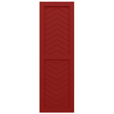 EnduraCore Composite Two Panel Chevron Modern Style Shutters