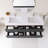 60" Wall-Mounted  Bathroom Vanity With White Solid Surface Basin-953698318