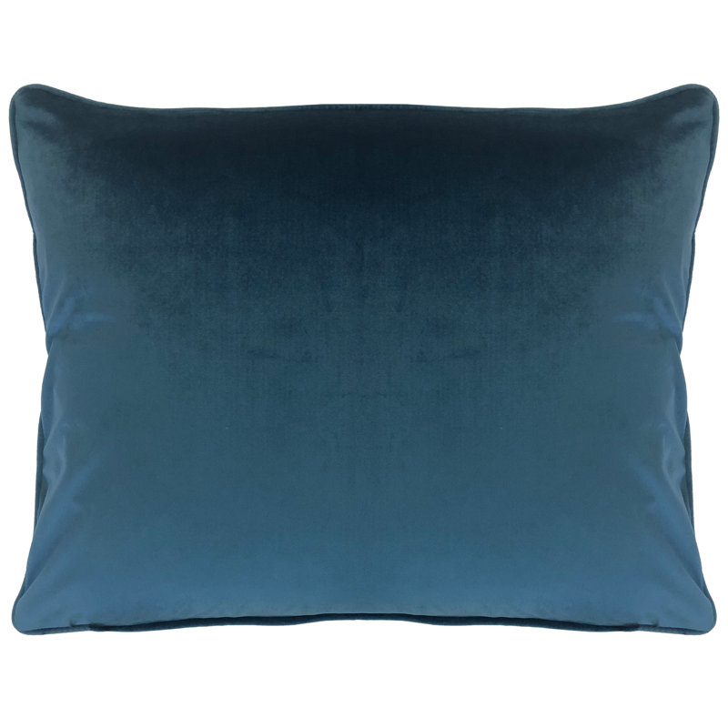 Feather Throw Pillow, Denim