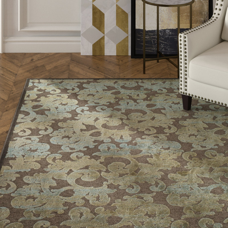Berloz Performance Floral Rug, Rectangle 5'3" x 7'6"